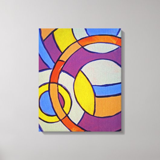 Compositie #14 van Michael Moffa Canvas Afdruk (Voorkant)