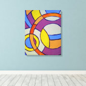 Compositie #14 van Michael Moffa Canvas Afdruk (Insitu (Houten vloer))
