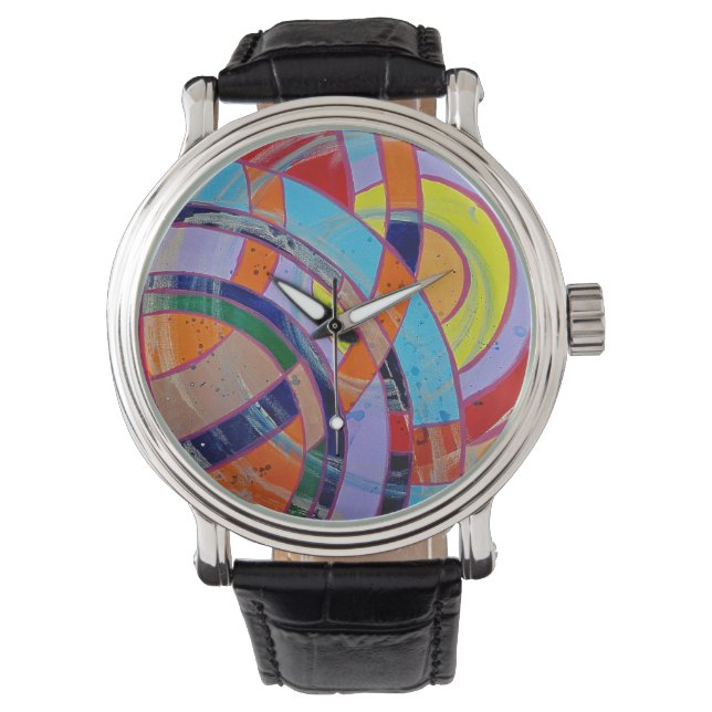 Compositie #15 van Michael Moffa Horloge (Voorkant)
