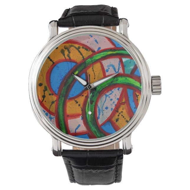 Compositie #20 van Michael Moffa Horloge (Voorkant)