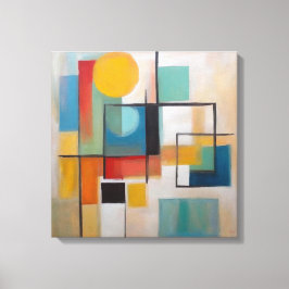 Compositie 2204 - Ingewikkeld Canvas Print
