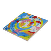 Compositie #2 van Michael Moffa Tegeltje (Zijkant)