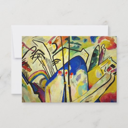 Compositie 4 door Wassily Kandinsky Bedankkaart (Voorkant)