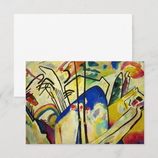 Compositie 4 door Wassily Kandinsky Bedankkaart (Voorkant / Achterkant)