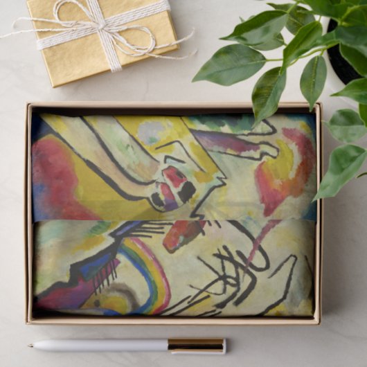 Compositie 4 door Wassily Kandinsky Tissuepapier (Geschenk)