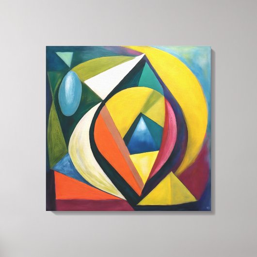 Compositie 801 - Uitgerekte canvas Print (Voorkant)