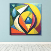 Compositie 801 - Uitgerekte canvas Print (Insitu (Houten vloer))