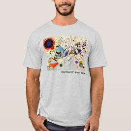 Compositie 8 met katten T-shirt