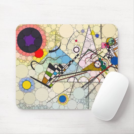 Compositie 8, Stippen van After Wassily Kandinsky Muismat (Met muis)