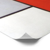 Compositie A van Piet Mondrian Poster (Hoek)