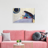 "Compositie", Abstracte kunst gewikkeld doek Canvas Afdruk (Insitu (Woonkamer))