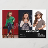 Compositie Acteur Model Headshot Kinderen Zed (Voorkant)