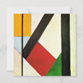 Compositie, beroemd kunstwerk van Theo van Doesbur Kaart (Voorkant)