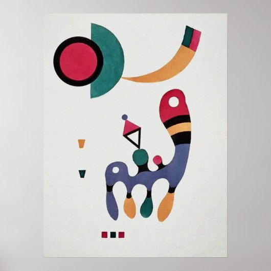 Compositie Biomorfe Abstractie- Kandinsky Poster (Voorkant)