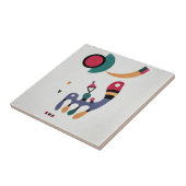 Compositie Biomorfe Abstractie- Kandinsky Tegeltje (Zijkant)