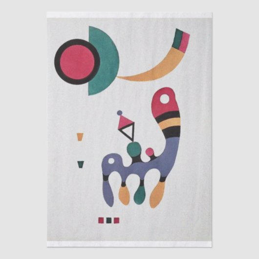Compositie Biomorfe Abstractie - Kandinsky Tissuepapier (Voorkant)