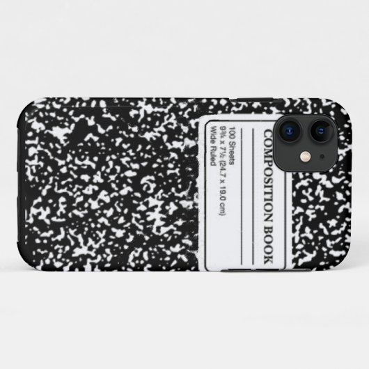 Compositie-boek Case-Mate iPhone Case (Achterkant (horizontaal))