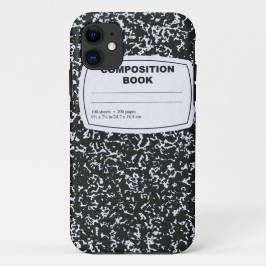 Compositie-boek Case-Mate iPhone Case (Achterkant)