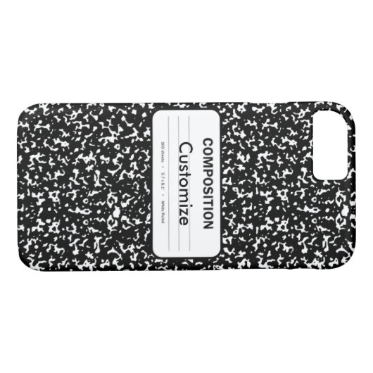 Compositie-boek Case-Mate iPhone Case (Achterkant (Horizontaal))