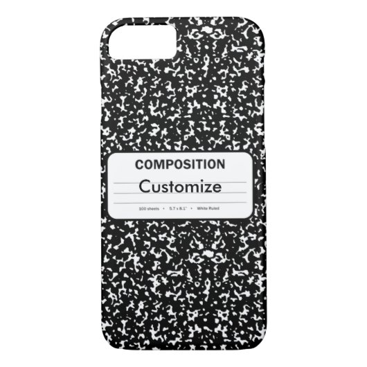 Compositie-boek Case-Mate iPhone Case (Achterkant)