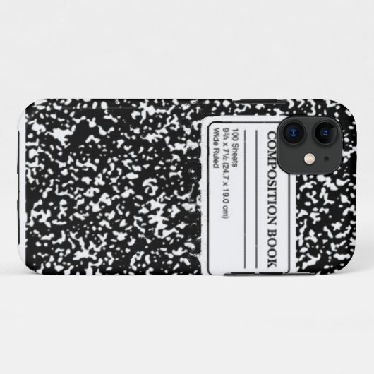 Compositie-boek Case-Mate iPhone Case (Achterkant (horizontaal))