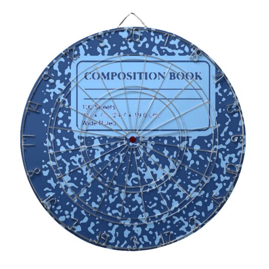 Compositie-boek Dartbord (Voorkant)