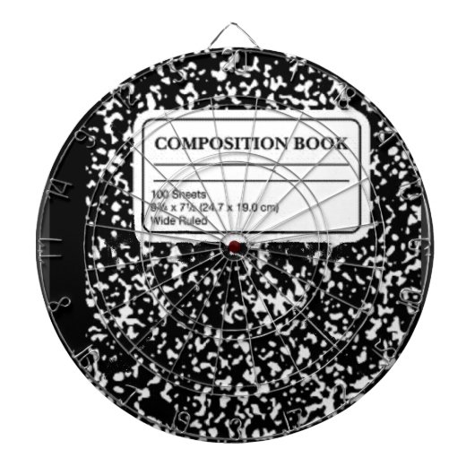 Compositie-boek Dartbord (Voorkant)