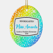 Compositie Boek Docent Kerst Ornament Cadeau (Rechts)