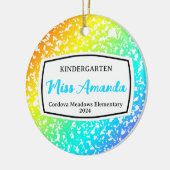 Compositie Boek Docent Kerst Ornament Cadeau (Links)
