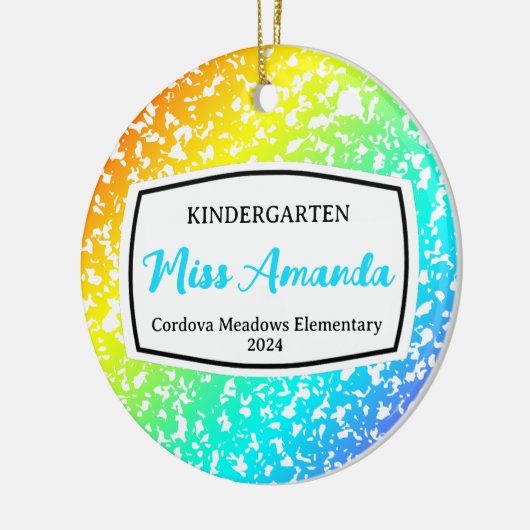 Compositie Boek Docent Kerst Ornament Cadeau (Links)