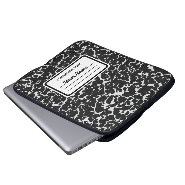 Compositie-boek Laptop Sleeve (Voorkant onderkant)