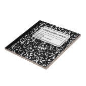 Compositie-boek Tegeltje (Zijkant)