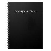 Compositie Book - Black Notitieboek (Voorkant)