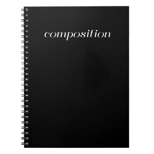 Compositie Book - Black Notitieboek (Voorkant)