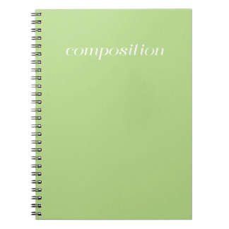Compositie Book - Green Notitieboek