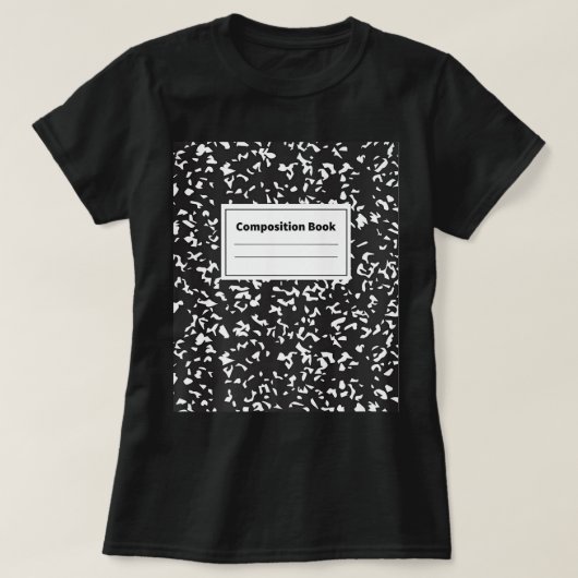 Compositie Book - Notitieboek, School, Klasse T-shirt (Design voorkant)