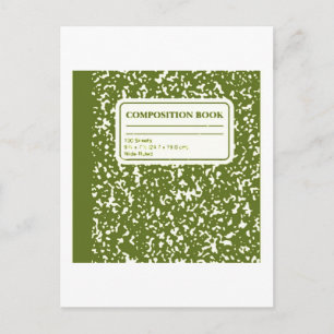 Compositie Book/Student-leraar Briefkaart