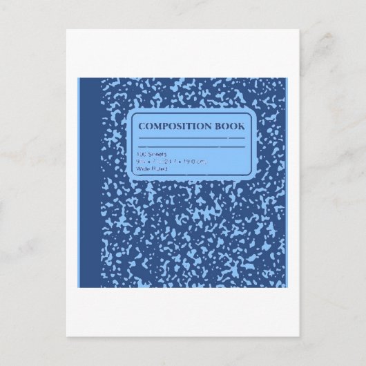 Compositie Book/Student-leraar Briefkaart (Voorkant)