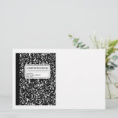 Compositie Book/Student-leraar Briefpapier (Staand voorkant)