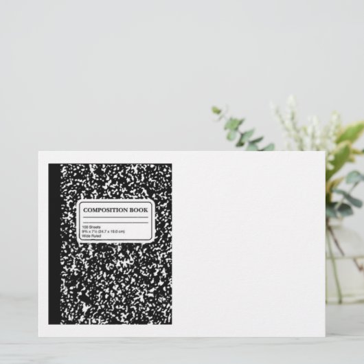 Compositie Book/Student-leraar Briefpapier (Staand voorkant)