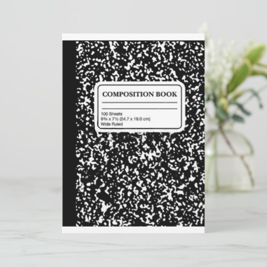 Compositie Book/Student-leraar Kaart (Staand voorkant)