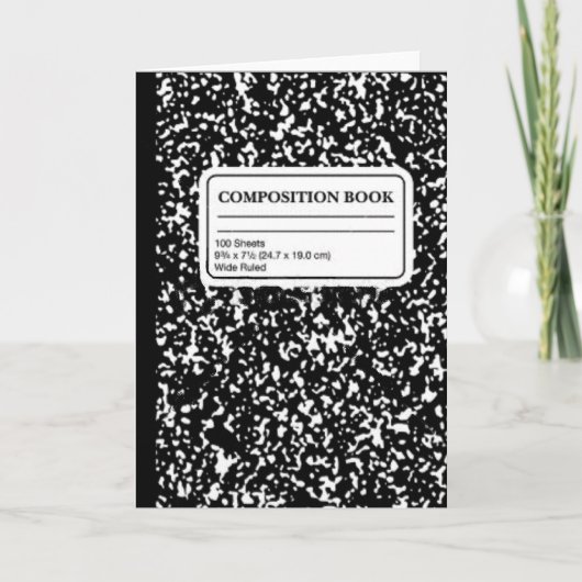 Compositie Book/Student-leraar Kaart (Voorkant)