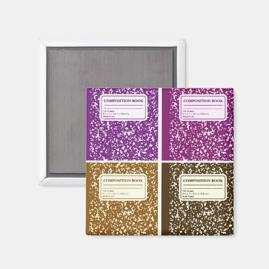 Compositie Book/Student-leraar Magneet (Voorkant / Achterkant)