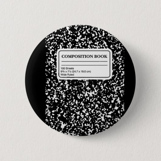 Compositie Book/Student-leraar Ronde Button 5,7 Cm (Voorkant)
