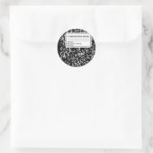 Compositie Book/Student-leraar Ronde Sticker (Tas)