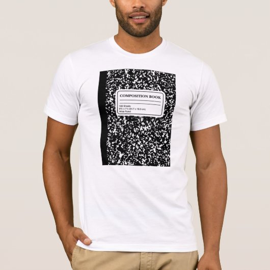 Compositie Book/Student-leraar T-shirt (Voorkant)
