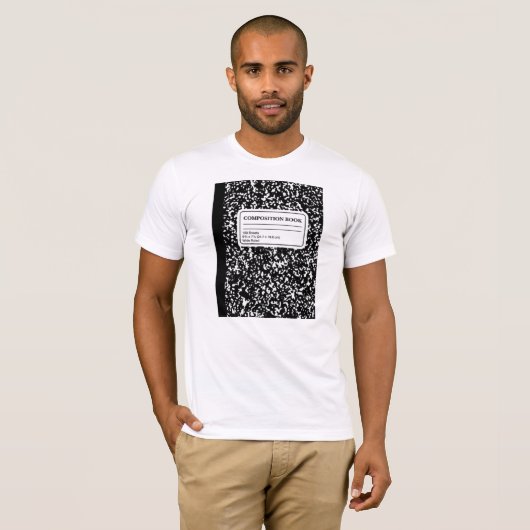 Compositie Book/Student-leraar T-shirt (Voorkant volledig)