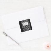 Compositie Book/Student-leraar Vierkante Sticker (Envelop)