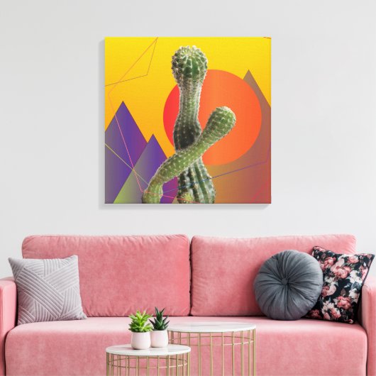 Compositie I kunst aan de muur Canvas Afdruk (Insitu (Woonkamer))