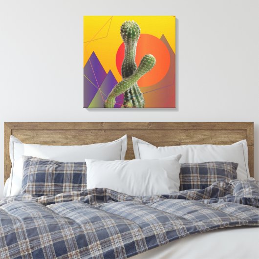 Compositie I kunst aan de muur Canvas Afdruk (Insitu (Slaapkamer))